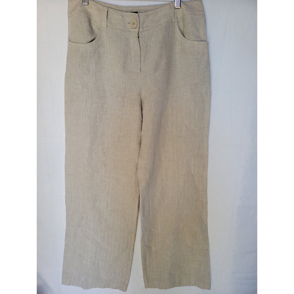 STYLE & CO. Pants 100 % Line Women's Wide Leg 12 Cream